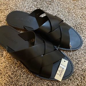 Madewell Black Boardwalk Rhoda Woven Strap Sandal